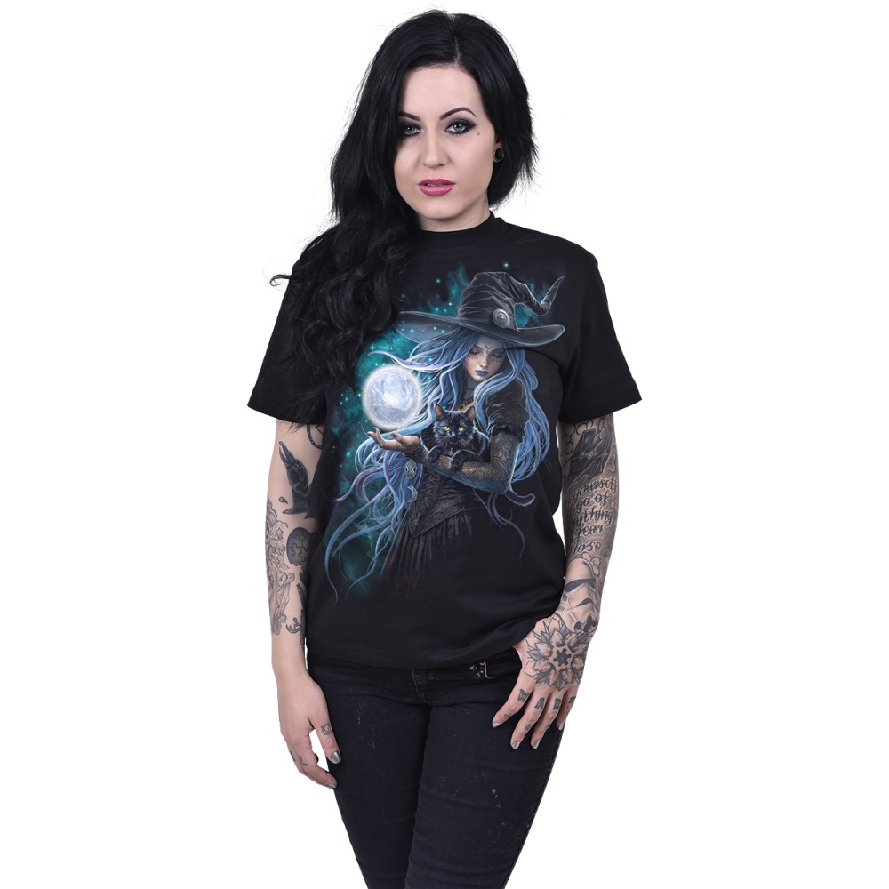 Spiral - Mystic Moon Unisexe Tshirt - Noir